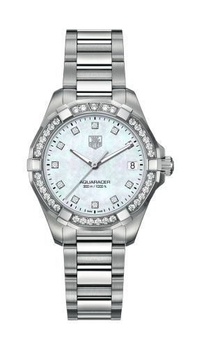 TAG Heuer Aquaracer 300M Quartz 32 Stainless Steel / Diamond / MOP - Diamond / Bracelet